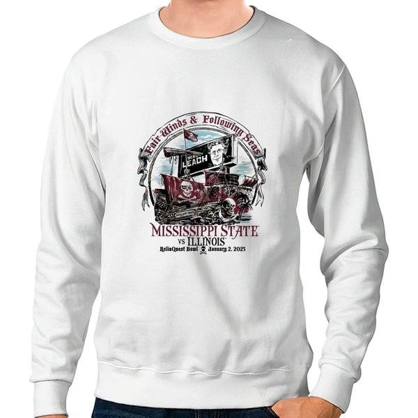 Mike Leach Mississippi State Reliaquest Bowl Sweatshirt,Mississippi State Vs Illinois Reliaquest Bowl Sweatshirt-image