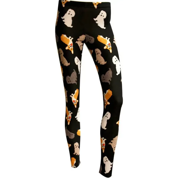 Adorable Puppy Dogs Poodle Pattern Alternative Printed Leggings-image
