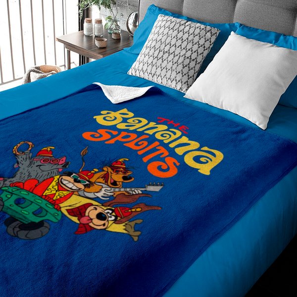 Distressed Vintage Style Banana Splits - Banana Splits - Baby Blankets-image