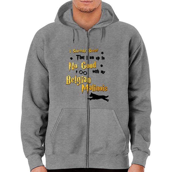 Belgian Malinois - Belgian Malinois - Zip Hoodies-image