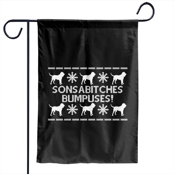 Sonsabitches Bumpuses! - A Christmas Story - Garden Flags-image