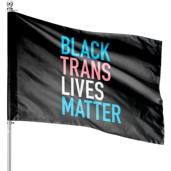 Black Trans Lives Matter House Flags-image