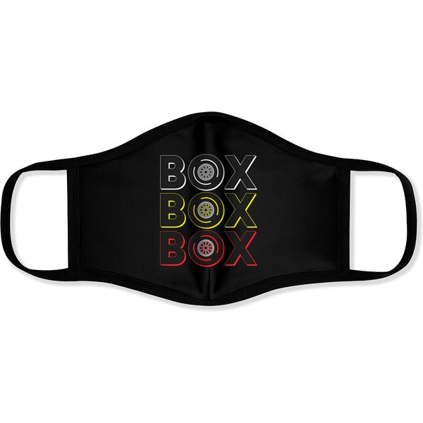 Formula Racing Car Box Radio Call To Pit Box Face Masks-image