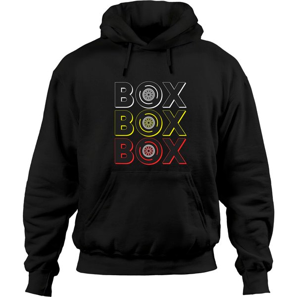 Formula Racing Car Box Radio Call To Pit Box Hoodies-image