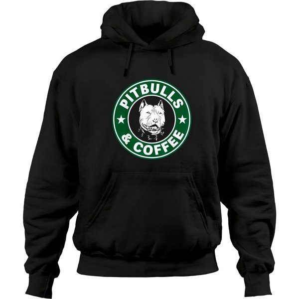 Pitbull And Coffee Hoodies