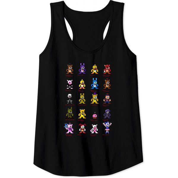 8-Bit Fnaf World - Five Nights At Freddys - Tank Tops-image