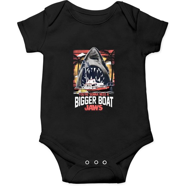 Jaws Bigger Boat Onesies-image