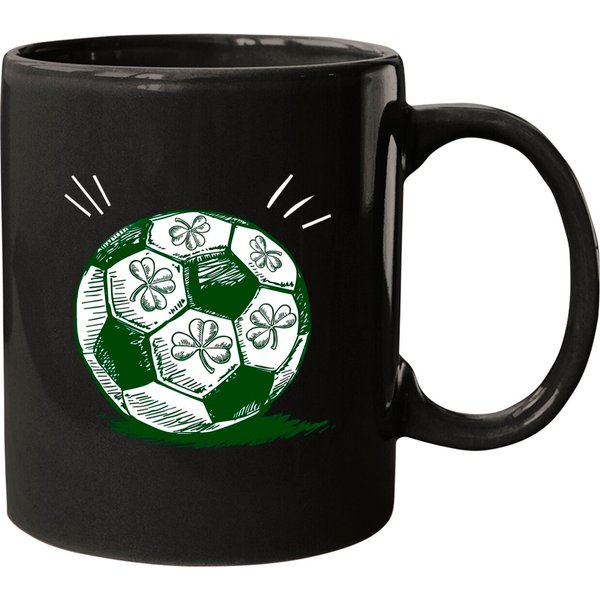 Soccer Shamrock St Patrick's Day Mugs-image