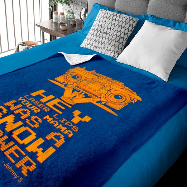 Short Cirtcuit Johnny 5 - Robot - Baby Blankets