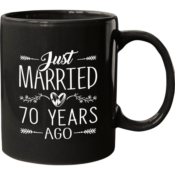 70Th Wedding Anniversary 70 Years Marriage Matching Mugs-image