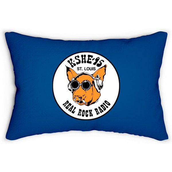 Kshe 95 Real Rock Radio Station St. Louis Area Lumbar Pillows