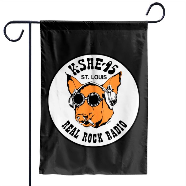 Kshe 95 Real Rock Radio Station St. Louis Area Garden Flags-image