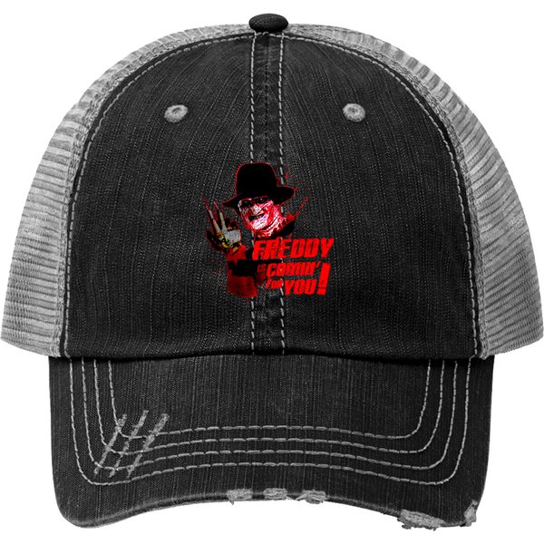 Freddy Krueger Print Trucker Hats-image