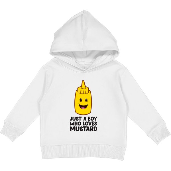 Mustard Bottle Kids Pullover Hoodies Just A Boy Who Loves Mustard-image