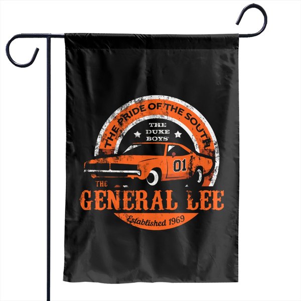 The General Lee, Distressed - Dukes Of Hazzard - Garden Flags-image