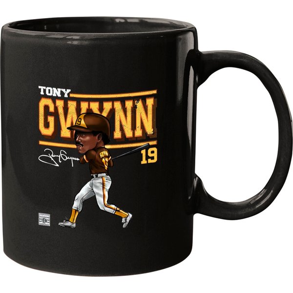 Tony Gwynn Men's Premium Mugs - San Diego Baseball Tony Gwynn Cartoon Wht-image