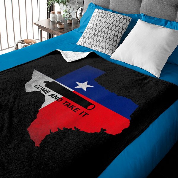 Come And Take It Canon Texas State Flag 1836 Gift Baby Blankets-image