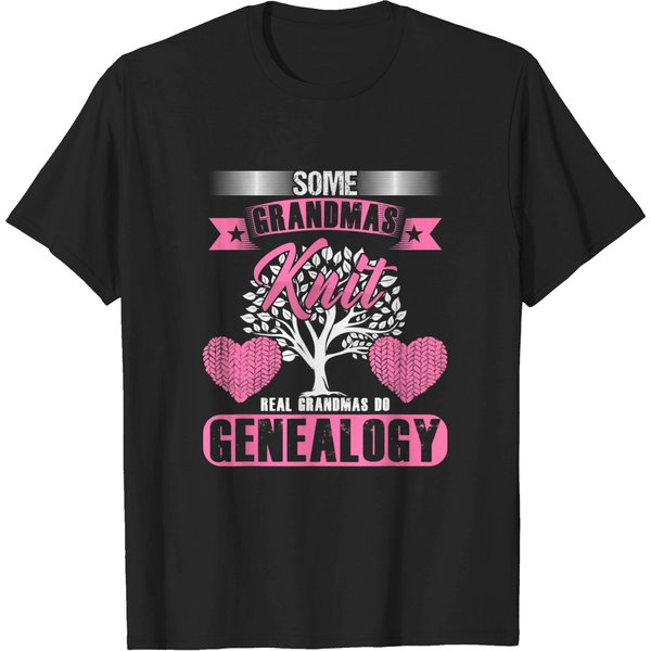 Historian Genealogist Grandmother Real Grandmas Do Genealogy T-Shirt-image