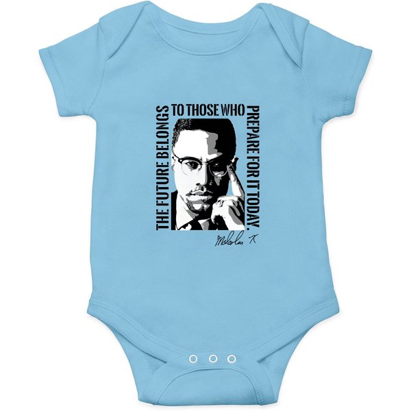 Malcolm X The Future Belongs To Those Civil Rights Onesies-image