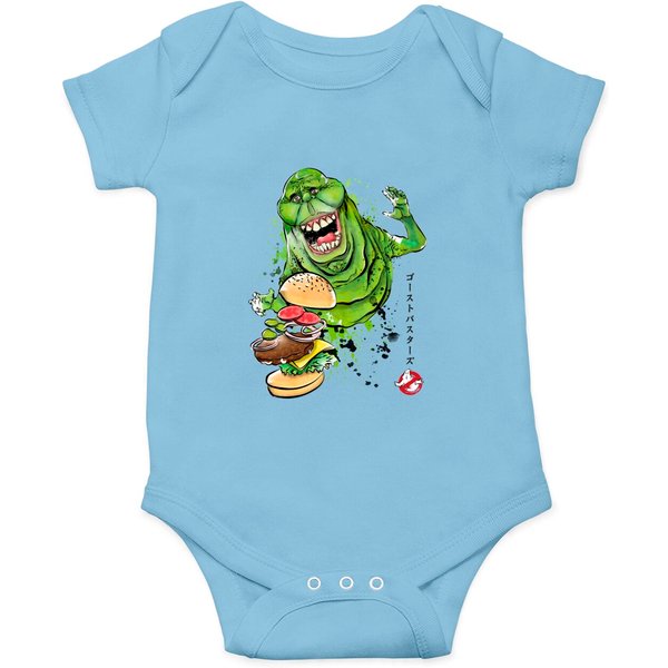 Slimer Sumi-E - Ghostbusters - Onesies-image