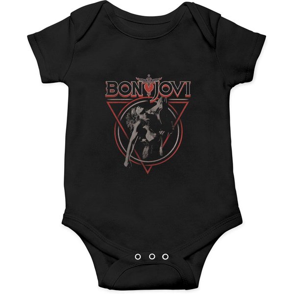 Bon Jovi Men's Triangle Overlap Onesies-image