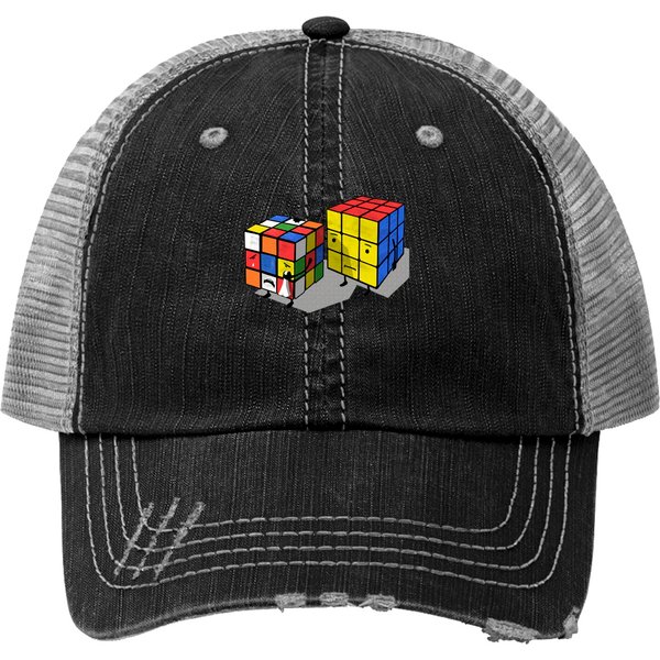 Emotional Cubes. - Rubiks Cube - Print Trucker Hat-image