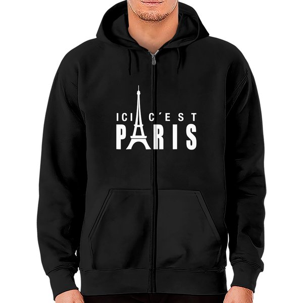 Ici C'est Paris Zip Hoodies-image