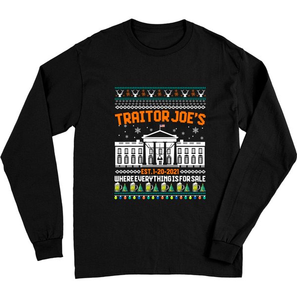 Traitor Joe's Long Sleeves Traitor Joe's Where Everything Is For Sale Xmas Pajamas-image