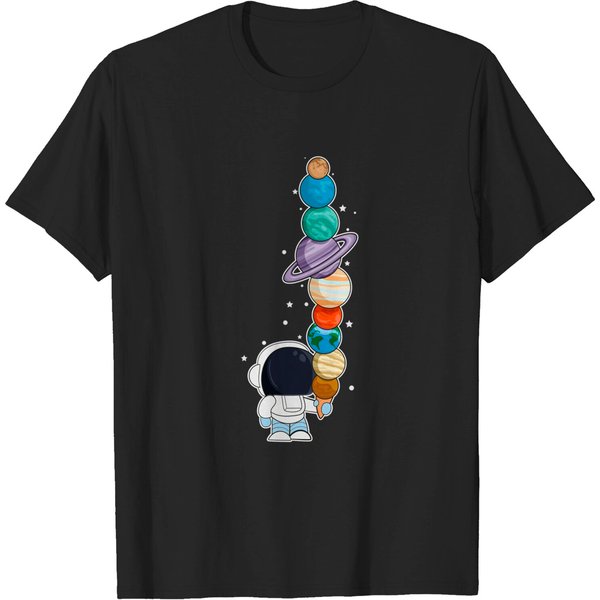 Astronaut With Ice Cream - Astronaut - T-Shirt-image