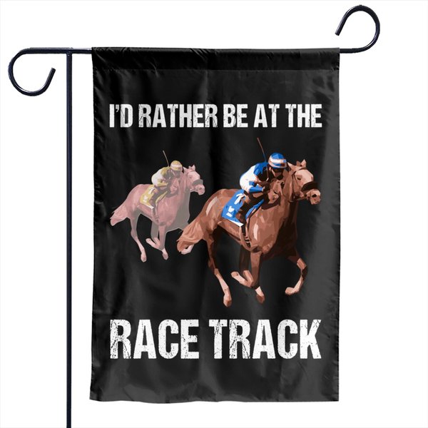 Horse Racing Garden Flags Race Track Garden Flags-image