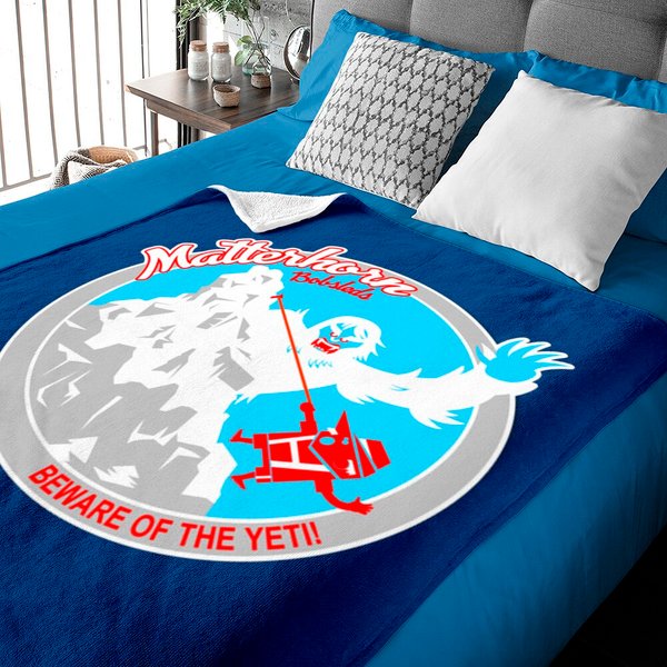 Matterhorn Bobsleds (red, Blue, White) - Abominable Snowman - Baby Blankets