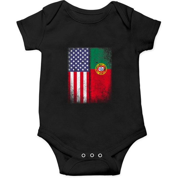 Portuguese American Flag Portugal Usa Onesies