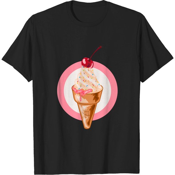 Ice Cream Illustration - Ice Cream - T-Shirt-image