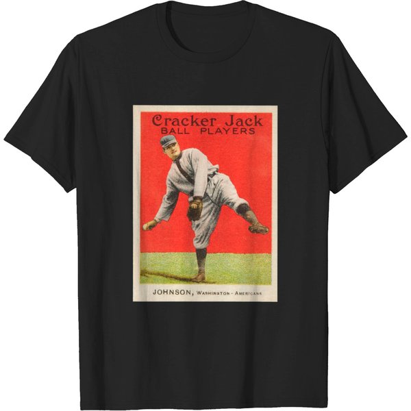 Walter Johnson 1915 Cracker Jack - Walter Johnson - T-Shirt-image