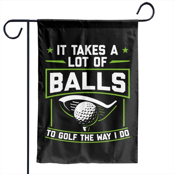 Golf Player Garden Flags