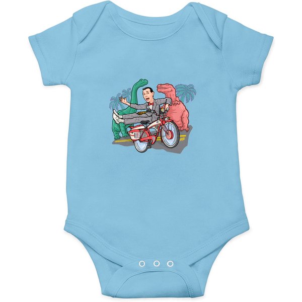 Big Adventure Bike - Pee Wees Big Adventure Bike Dinosaurs - Onesies