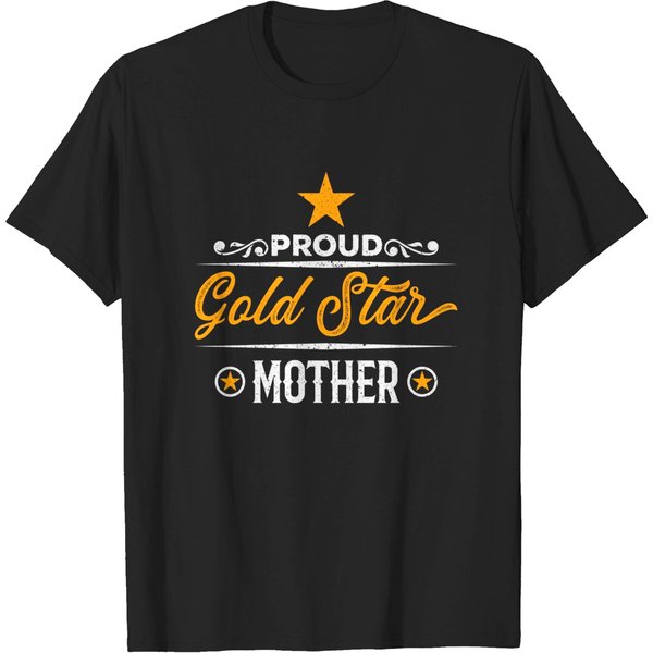 Womens Proud Gold Star Mother T-Shirt-image