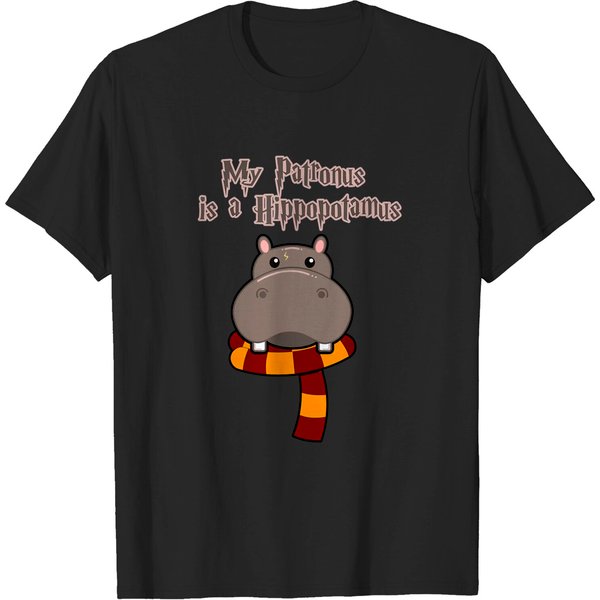 My Patronus Is A Hippo T Shirts-image
