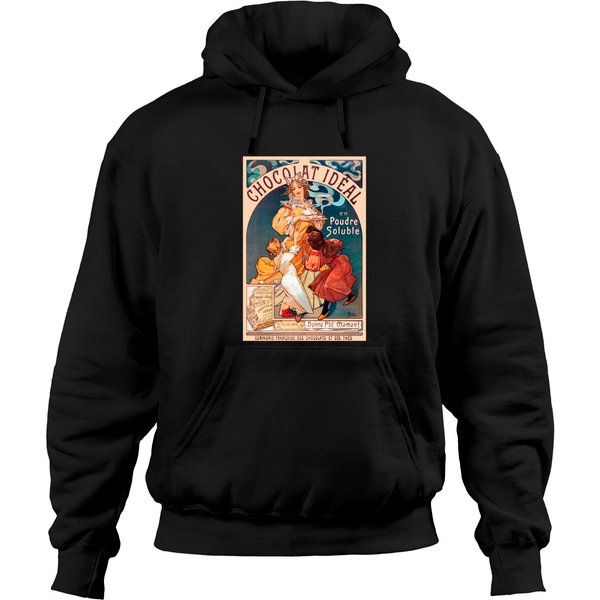 Chocolat IdéAl France Art Nouveau Vintage Wall Art - Vintage - Hoodies-image