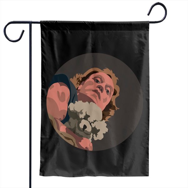 It Puts The Lotion In The Basket Garden Flags