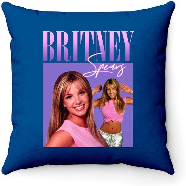 Britney Spears 90S Vintage Hip-Hop Throw Pillows-image