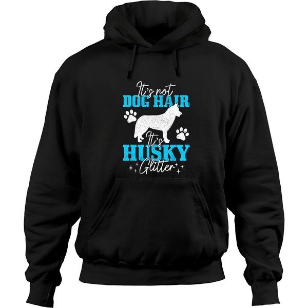 It's Not Dog Hair It's Husky Husky Mom Pullover Hoodie-image