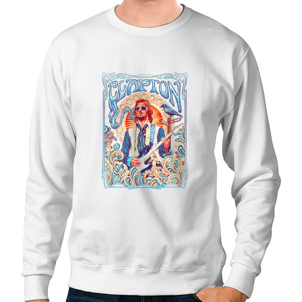 Eric Clapton Tour Poster Sweatshirts-image