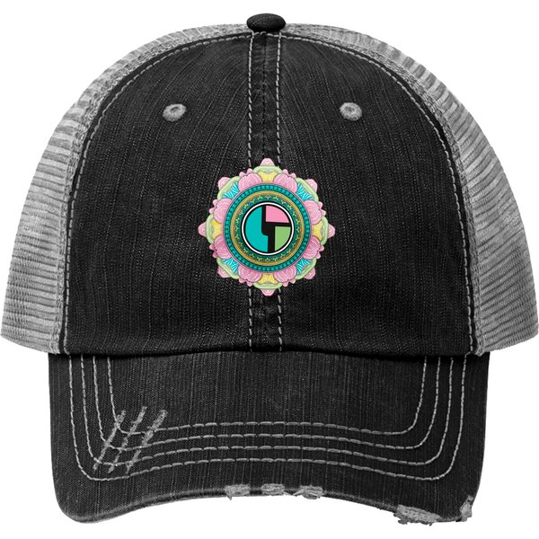 Disco Biscuits Spring Blossom Unisex Pullover Trucker Hats-image