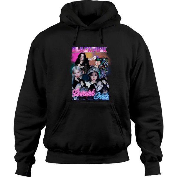 Black Pink Kpop Hoodies,black Pink Hoodies For Fan, Blackpink In Your Area Kpop Korea