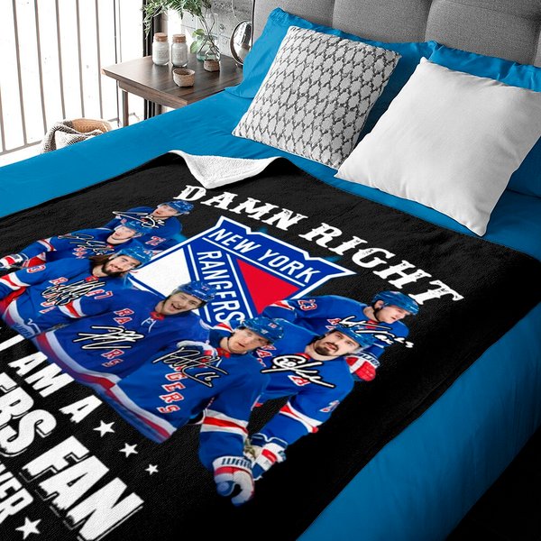 Damn Right I Am A Rangers Fan Now And Forever Baby Blankets-image