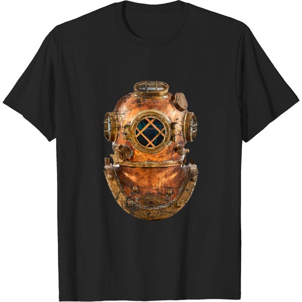 Vintage Diving Helmet - Deep Sea Diver - T-Shirt-image