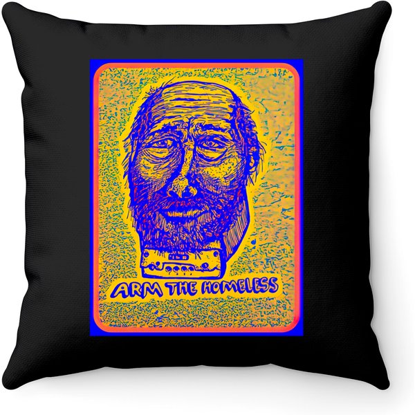Arm The Homeless - Original - Throw Pillows-image