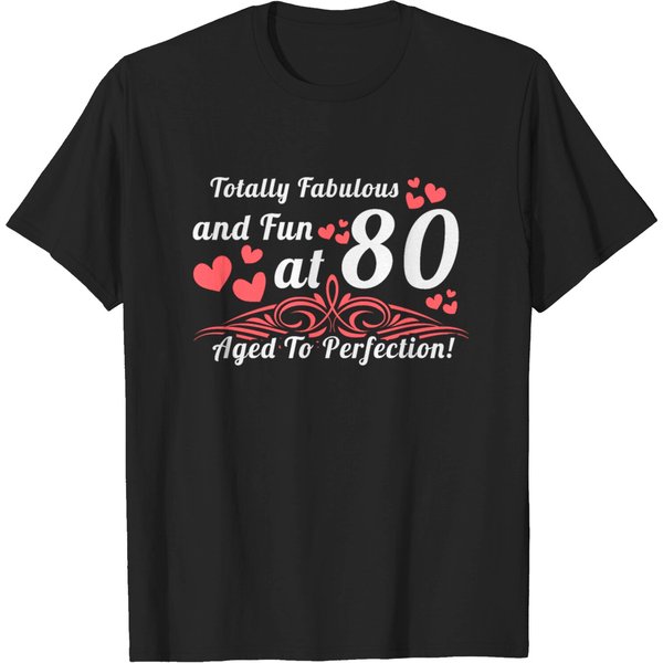 Funny Novelty Gift For 80Th Birthday T-Shirt-image