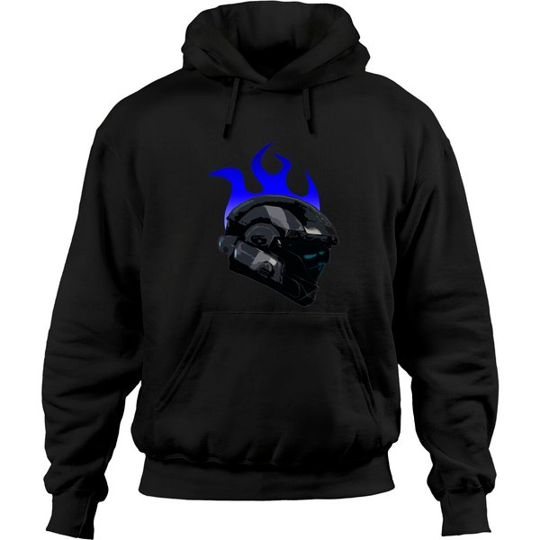 Halo Odst Helmet Blue Flame - Halo - Hoodies-image